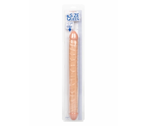 Size Queen Double Dong 17 inch Flexible Dual-Ended Model Clear