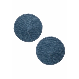 Ride Em Denim Premium Round Pasties - Reusable Self-Adhesive Set Ride Em Denim Premium Round Pasties - Reusable Self-Adhesive Set