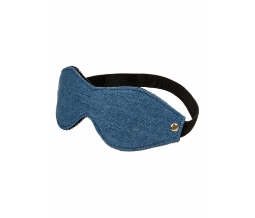 Ride Em Denim Eye Mask Premium Double-Padded Adjustable Fit