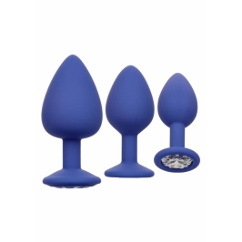 Cheeky Gems 3 pcs Silicone Anal Training Set with Gem Base Cheeky Gems 3 pcs Silicone Anal Training Set with Gem Base