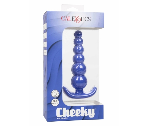 Cheeky X-6 Beads Flexible Silicone Intimate Bead Probe Black