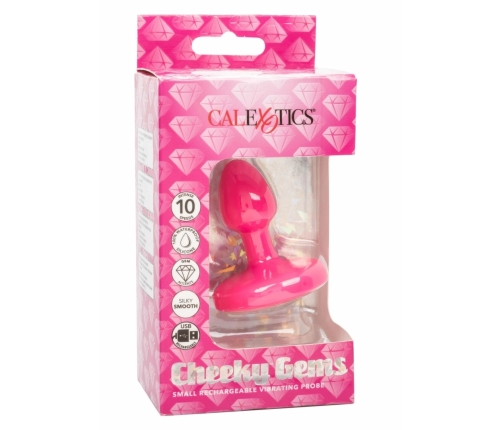Cheeky Gem Vibrating Probe Small - Compact Silicone Model with Gem Base