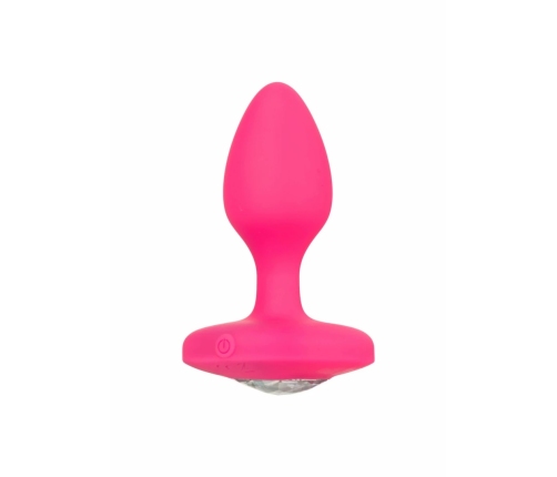 CalExotics Cheeky Gem Vibrating Probe Medium - Silicone, 10 Modes, Black