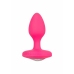 CalExotics Cheeky Gem Vibrating Probe Medium - Silicone, 10 Modes, Black