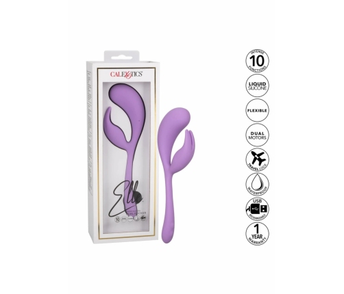 CalExotics Elle Liquid Silicone Dual Flicker Flexible Vibrating Device