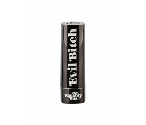 Naughty Bits Evil Bitch Lipstick Vibrator Black Compact 10-Function