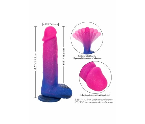 Ombre Hombre XL Vibrating Silicone Intimate Machine with Suction Cup