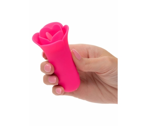Lily Licker Mini Flower Flicker Compact Silicone Massager Pink