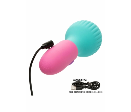 CalExotics Naughty Bits To The Max Wand Mini Massager, 10 Modes, Waterproof, Purple