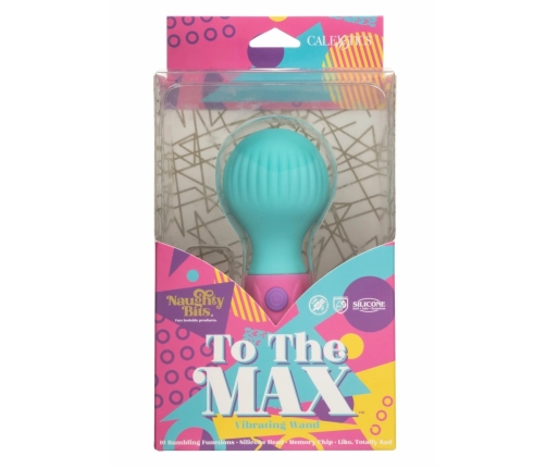 CalExotics Naughty Bits To The Max Wand Mini Massager, 10 Modes, Waterproof, Purple