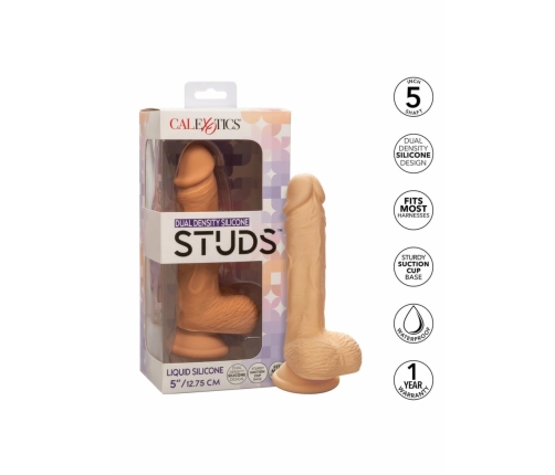 CalExotics Dual Density Silicone Stud 5” - Flexible Suction Cup Model