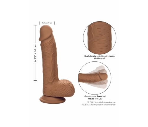 CalExotics Dual Density Silicone Stud 6.25'' Flexible Suction Base