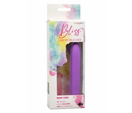 Bliss Mini Vibrator Liquid Silicone Compact 10-Speed USB Rechargeable