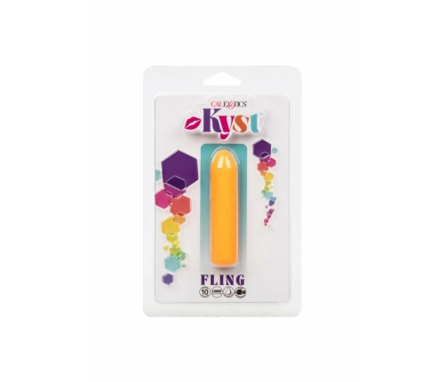Kyst Fling Mini Massager 10-Function Rechargeable Silicone Purple