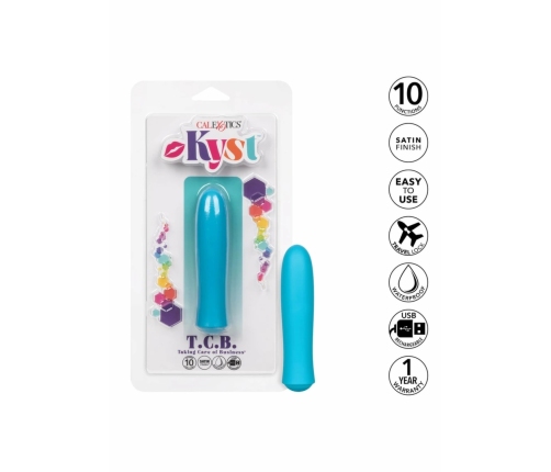 Kyst T.C.B. Vibrator Mini Massager 10-Function Satin Finish 4-Inch