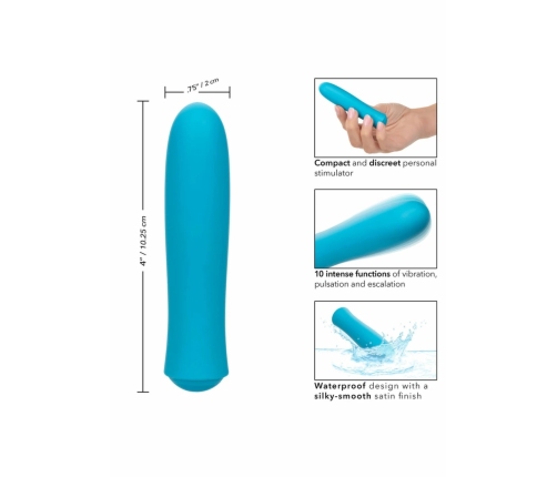 Kyst T.C.B. Vibrator Mini Massager 10-Function Satin Finish 4-Inch
