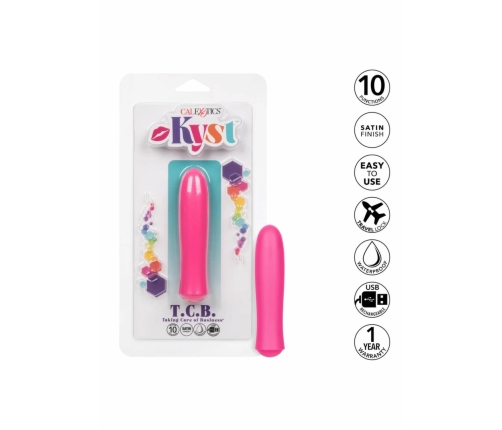 Kyst T.C.B. Vibrator Mini Bullet 10-Function Satin Finish 4-Inch