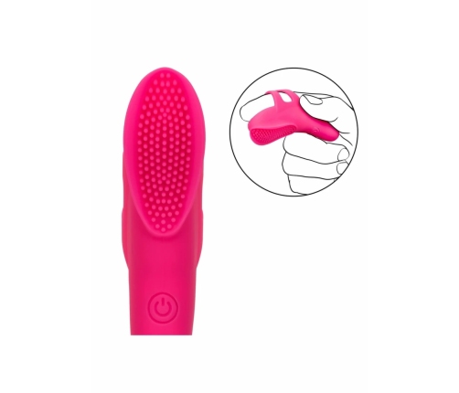 Neon Vibes The Nubby Vibe Finger Massager, 10 Modes, Waterproof, Pink
