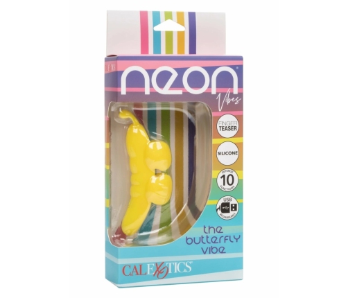 Neon Vibes The Butterfly Vibe Pink - Compact Silicone Finger Massager