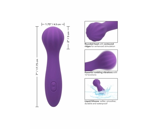 Stella O Wand Liquid Silicone Rechargeable Massager, Waterproof, Black