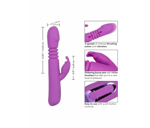 Pipedream Elite Thrusting Rabbit Dual-Action Intimate Machine Pink