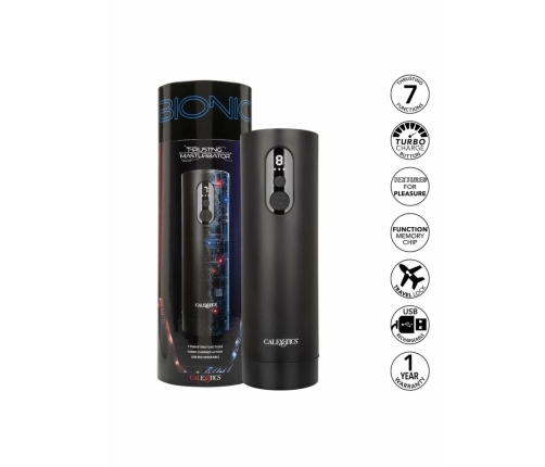 Bionic Thrusting Intimate Machine 7-Function USB Rechargeable Black