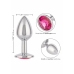 Jewel Small Rose Plug Metallic Intimate Accessory with Gem Accent
