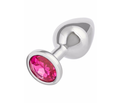 Jewel Large Rose Plug Metallic Intimate Accessory with Gem Accent