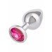 Jewel Large Rose Plug Metallic Intimate Accessory with Gem Accent