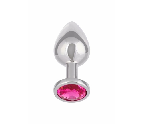 Jewel Large Rose Plug Metallic Intimate Accessory with Gem Accent