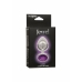 Jewel Large Amethyst Plug - Metallic Model with Decorative Gem, Size L