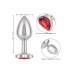 Jewel Small Ruby Heart Plug Metal Intimate Accessory Nickel-Free