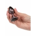 CalExotics Jewel Diamond Heart Plug Small - Silver, Elegant Nickel-Free Design