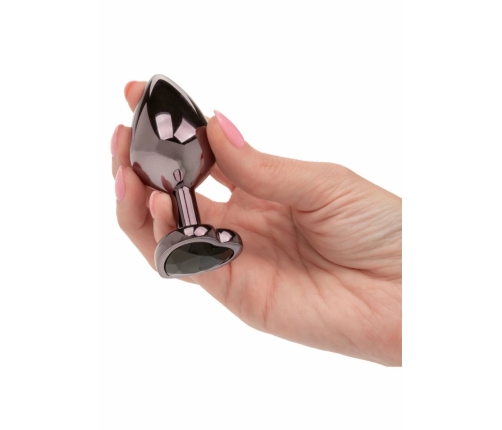CalExotics Jewel Diamond Heart Plug Large - Elegant Metal Intimate Accessory