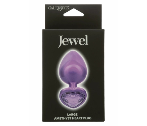 CalExotics Jewel Diamond Heart Plug Large - Elegant Metal Intimate Accessory