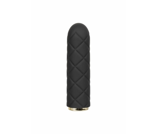 Raven Quilted Seducer Mini Massager, 10 Modes, Waterproof, USB, Black