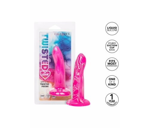 Twisted Love Twisted Probe Liquid Silicone Flexible Black 20 cm