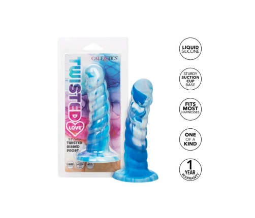 Twisted Love Twisted Ribbed Probe Silicone Curved Intimate Tool 18 cm