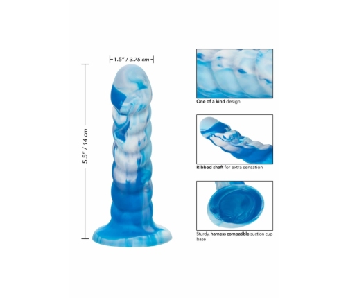 Twisted Love Twisted Ribbed Probe Silicone Curved Intimate Tool 18 cm