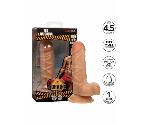 Working Stiff The Lifeguard Flexible Intimate Machine with Suction Base