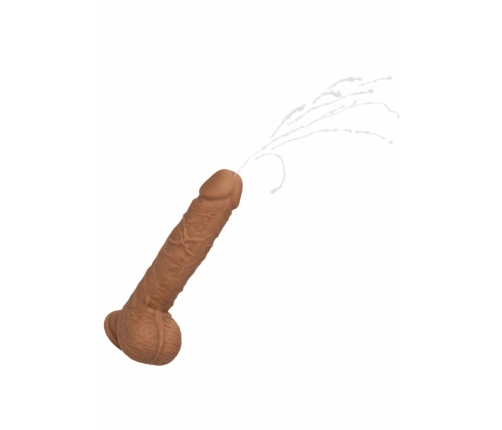 CalExotics Squirting Vibrating Stick Liquid Silicone 10-Speed 22 cm Beige