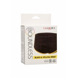 CalExotics Boundless Brief Black & Yellow Comfort Harness S/M CalExotics Boundless Brief Black & Yellow Comfort Harness S/M