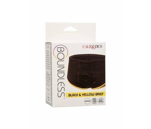 CalExotics Boundless Brief Black & Yellow Comfort Harness S/M