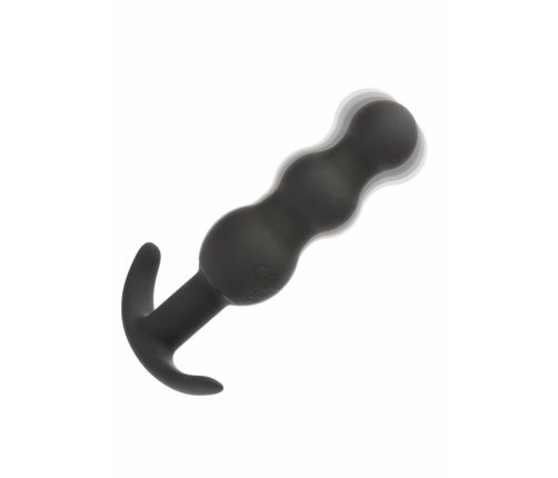 CalExotics Boundless Vibrating Beaded Plug Silicone Waterproof Black