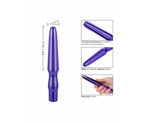 CalExotics Rechargeable Anal Probe - 10-Function, Waterproof, Black