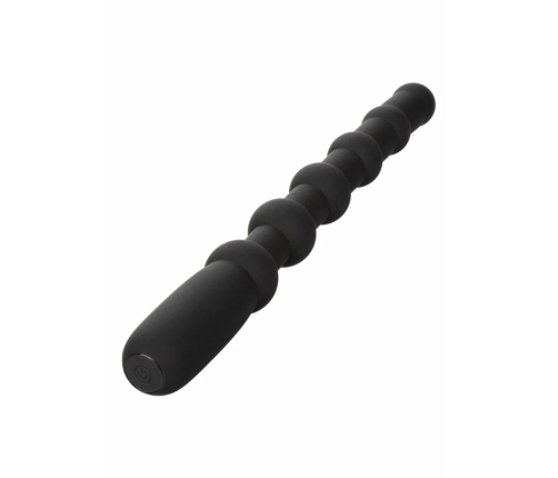 CalExotics Rechargeable X-10 Beads Flexible Silicone 10-Function Black