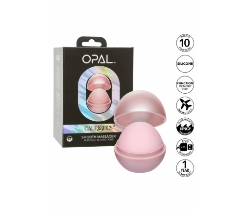 Opal Smooth Massager by Opal - 10-Function Silicone, Waterproof, USB
