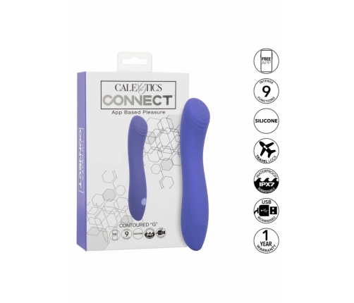 CalExotics Connect Contour G - App-Controlled Silicone Device, Purple