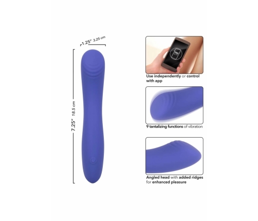 CalExotics Connect Contour G - App-Controlled Silicone Device, Purple
