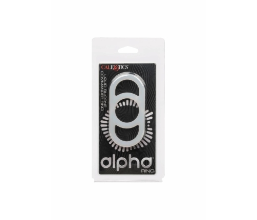 Alpha Silicone Commander Ring Liquid Silicone Flexible Black